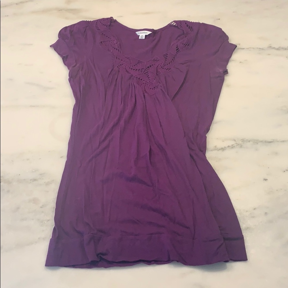 Calvin Klein women’s purple shirt